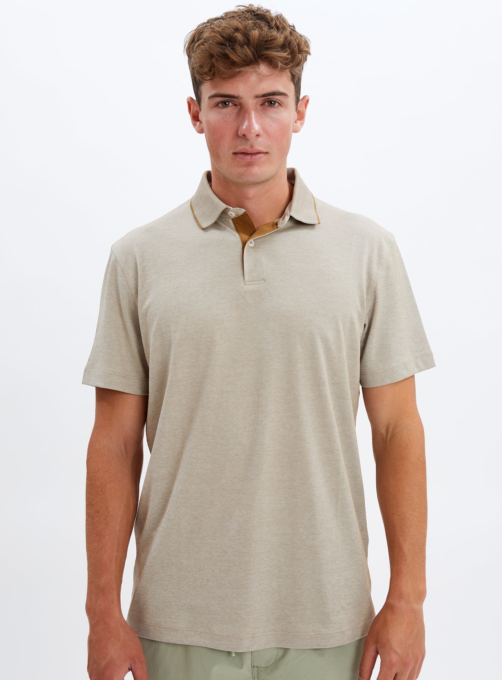 GREG | Two-tones pique polo || GREG | Polo point zéro