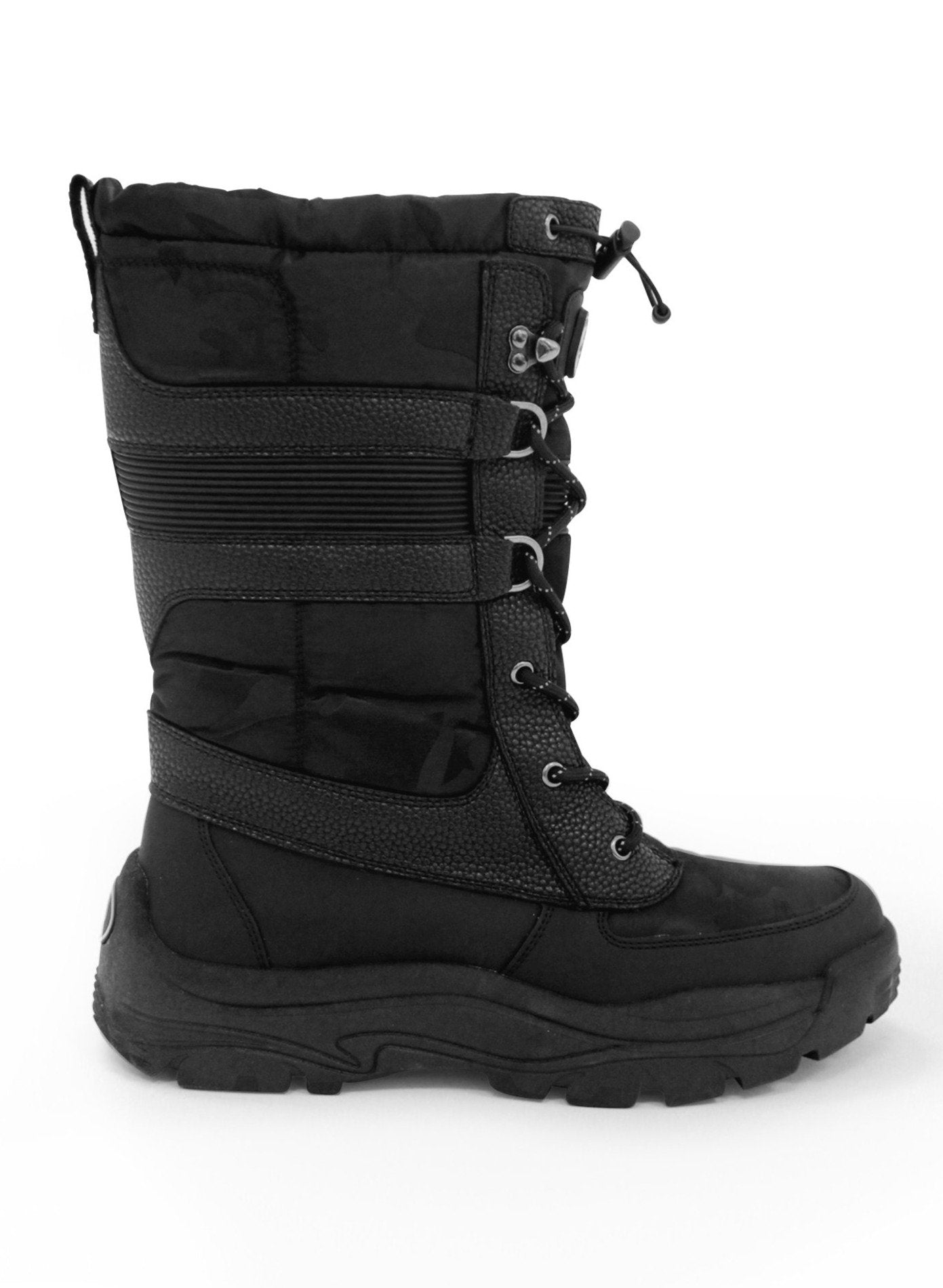 ADANAC | Camouflage High boots with vegan fur lining inside || ADANAC | Bottes hautes camouflage avec doublure en fourrure végétalienne à l'intérieur