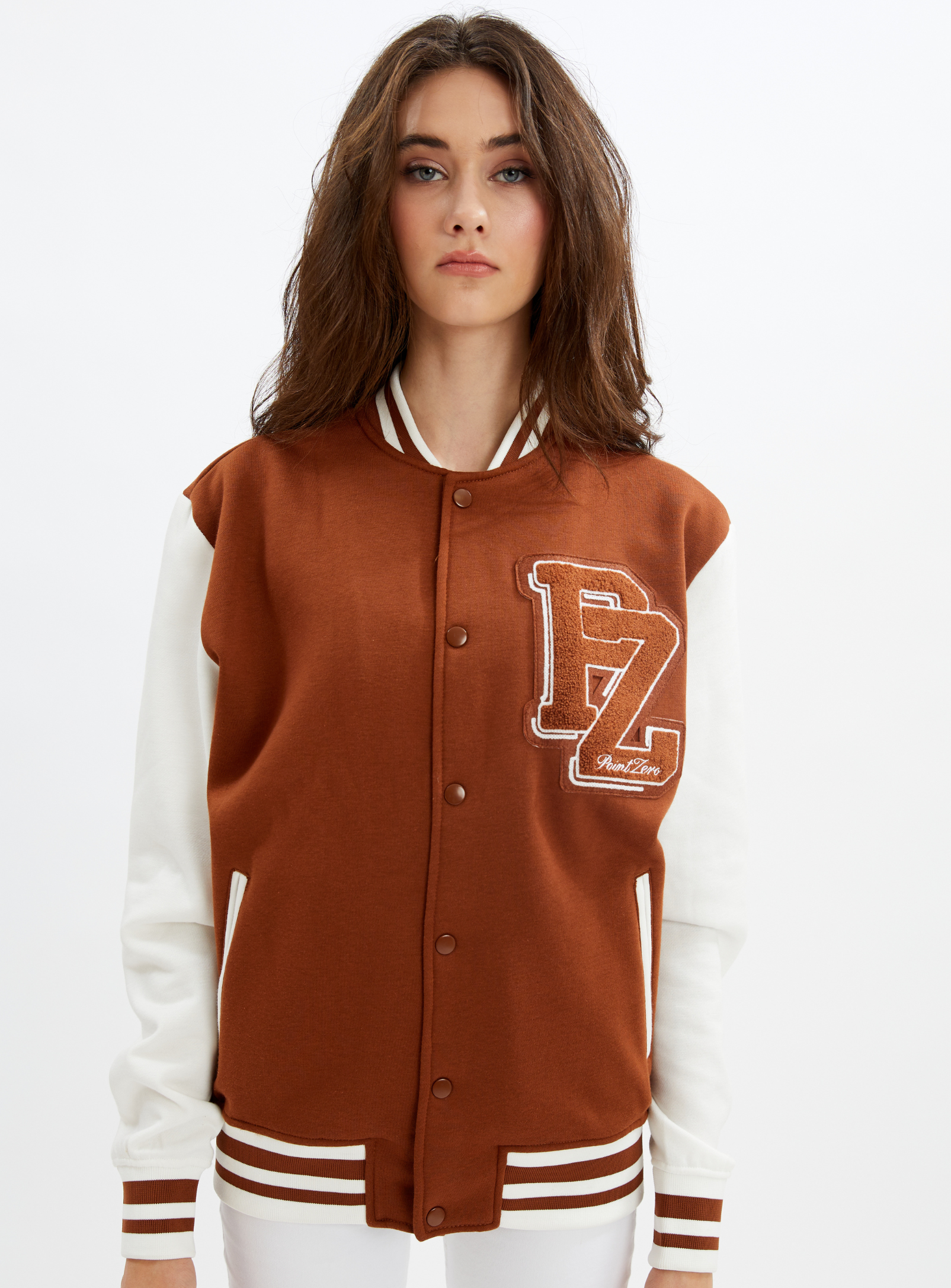 YORKDALE | Varsity unisex sweatshirt fleece jacket || YORKDALE | Veste unisexe molletonnée style universitaire