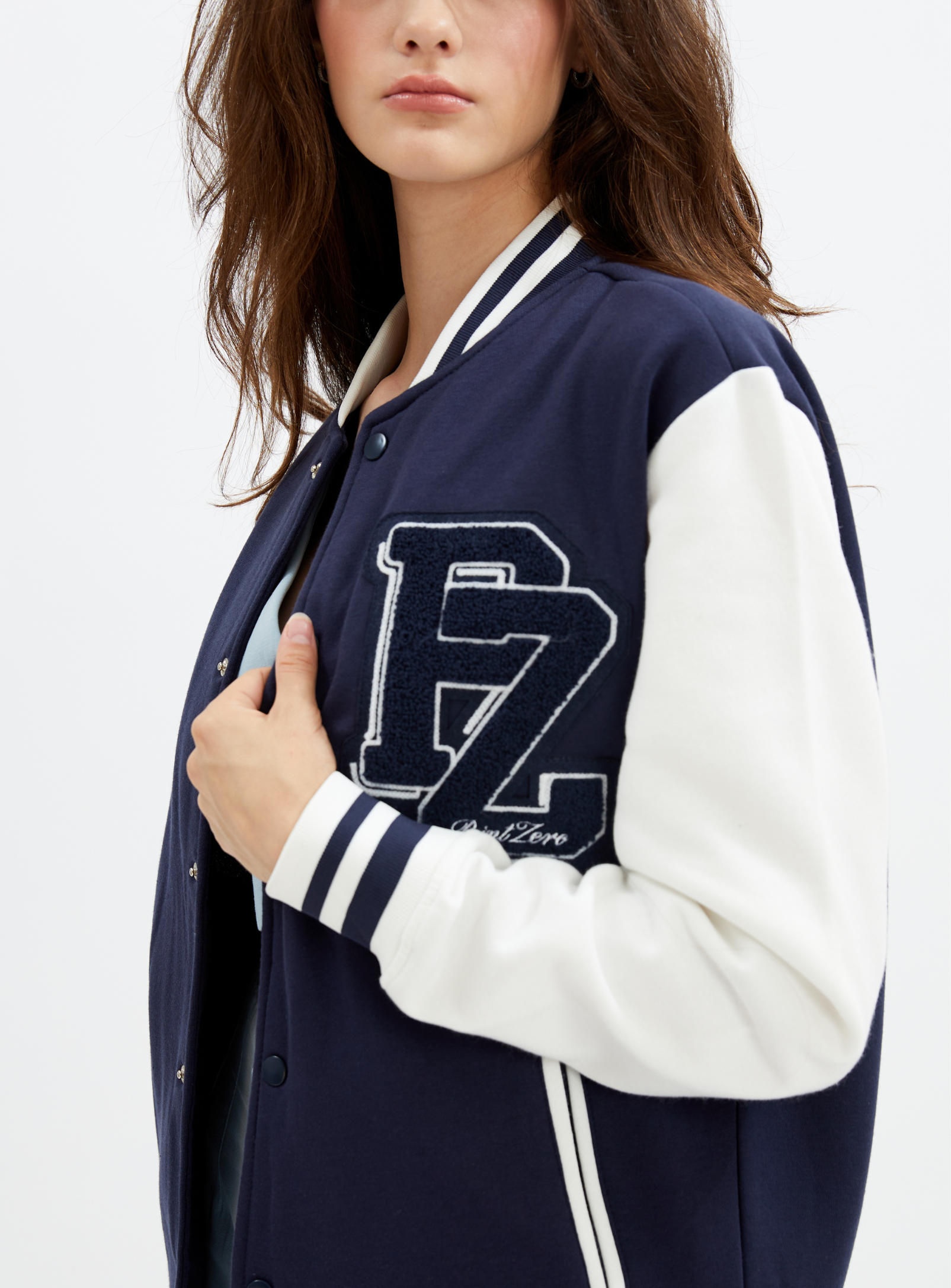YORKDALE | Varsity unisex sweatshirt fleece jacket || YORKDALE | Veste unisexe molletonnée style universitaire