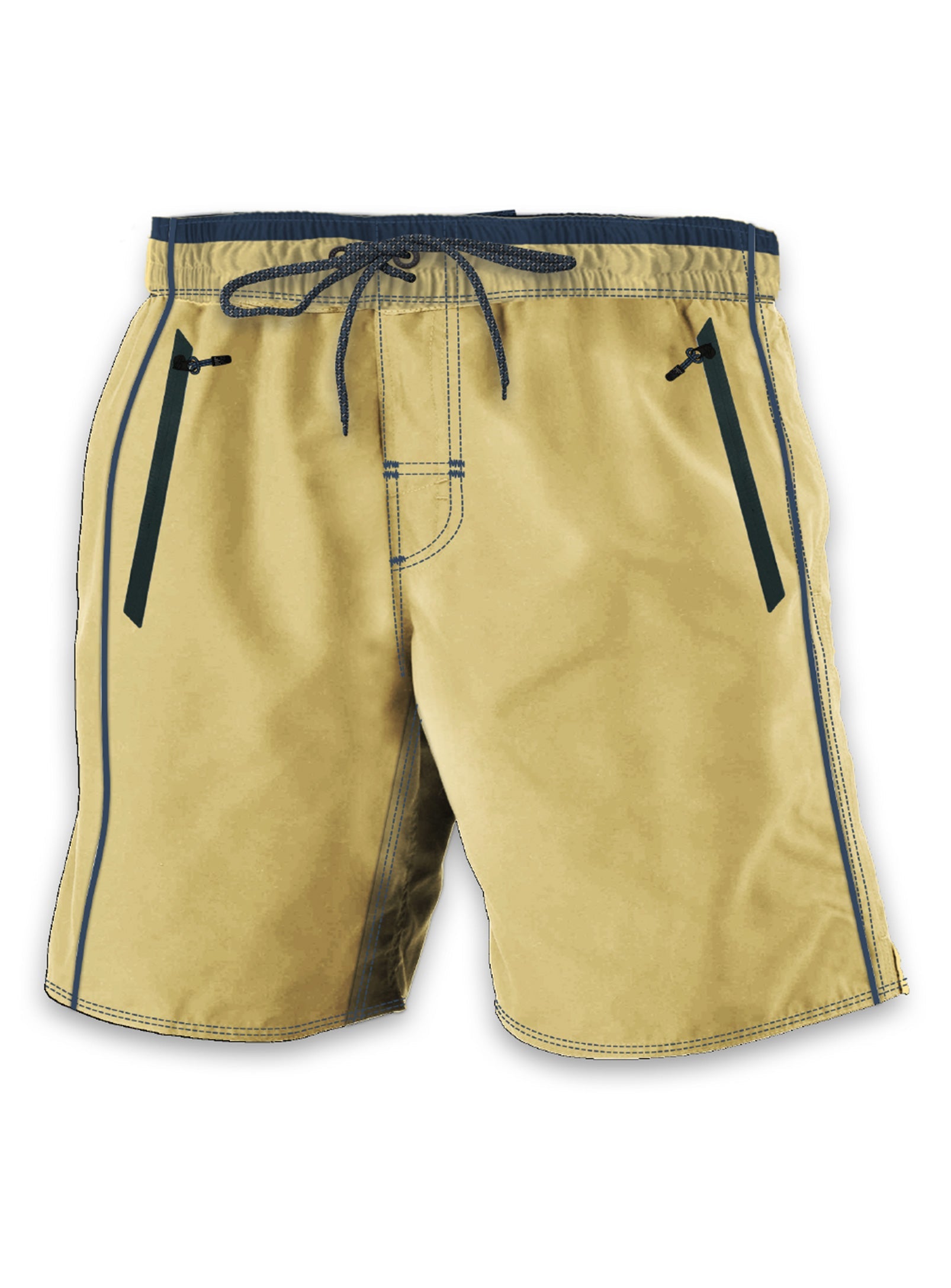 MERO |  Iconic recycled 4 way stretch microfiber swim shorts  || MERO | Iconique short de bain en microfibre stretch 4 directions recyclée