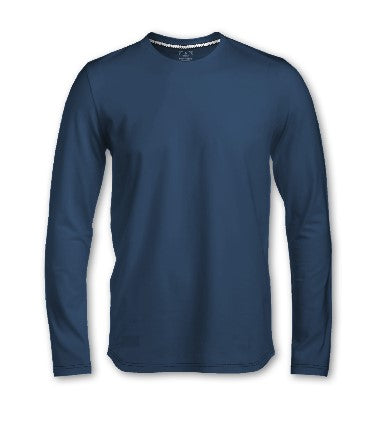 KEL | Long sleeve basic cotton crewneck T-shirt || KEL | T-shirt basique à manches longues et col rond en coton