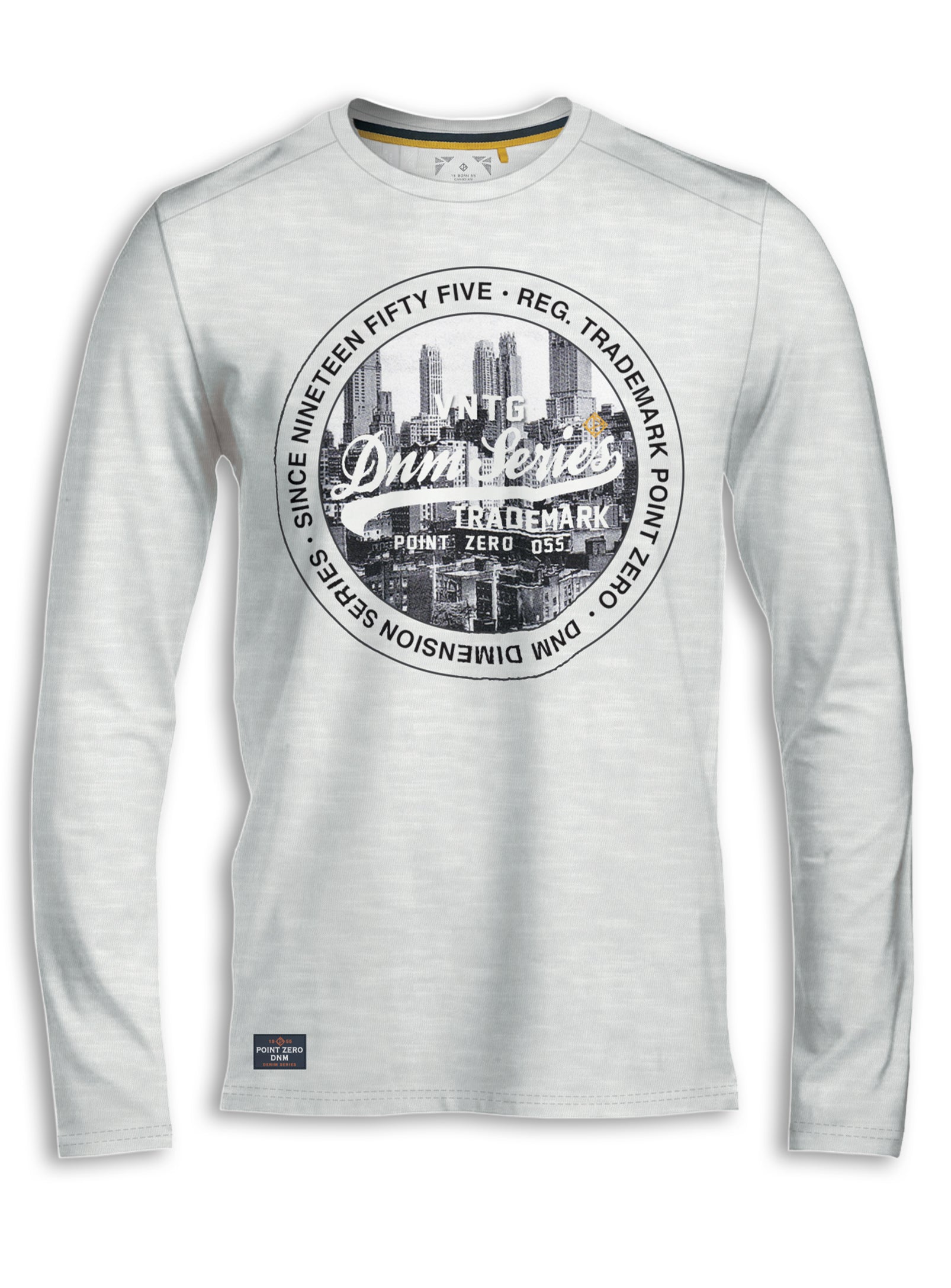 TYLE | PRINTED LONG SLEEVE CREWNECK T-SHIRT||TYLE | T-SHIRT IMPRIMÉ À MANCHES LONGUES ET À COL RAS DU COU