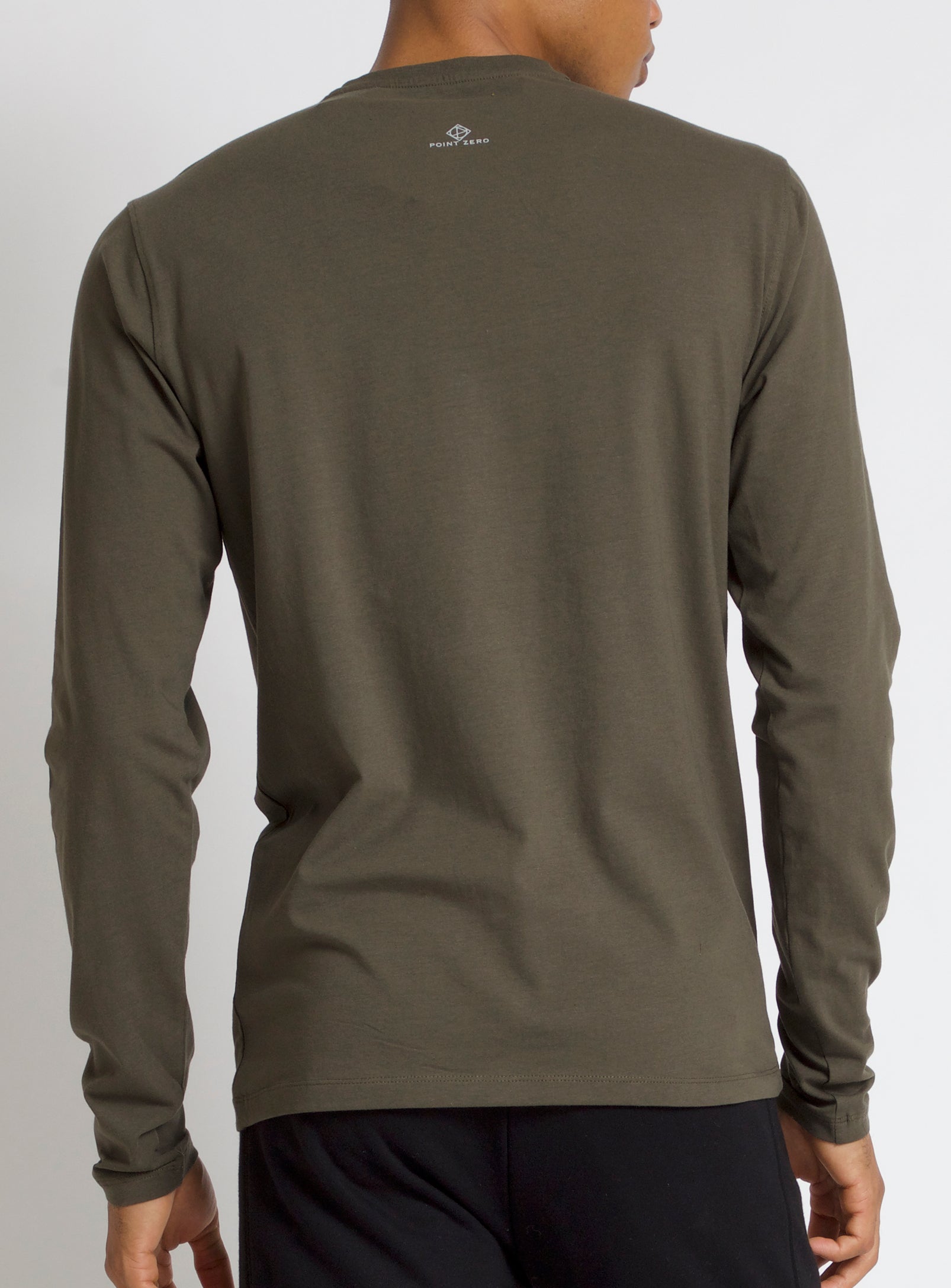 KEL | Long sleeve basic cotton crewneck T-shirt || KEL | T-shirt basique à manches longues et col rond en coton