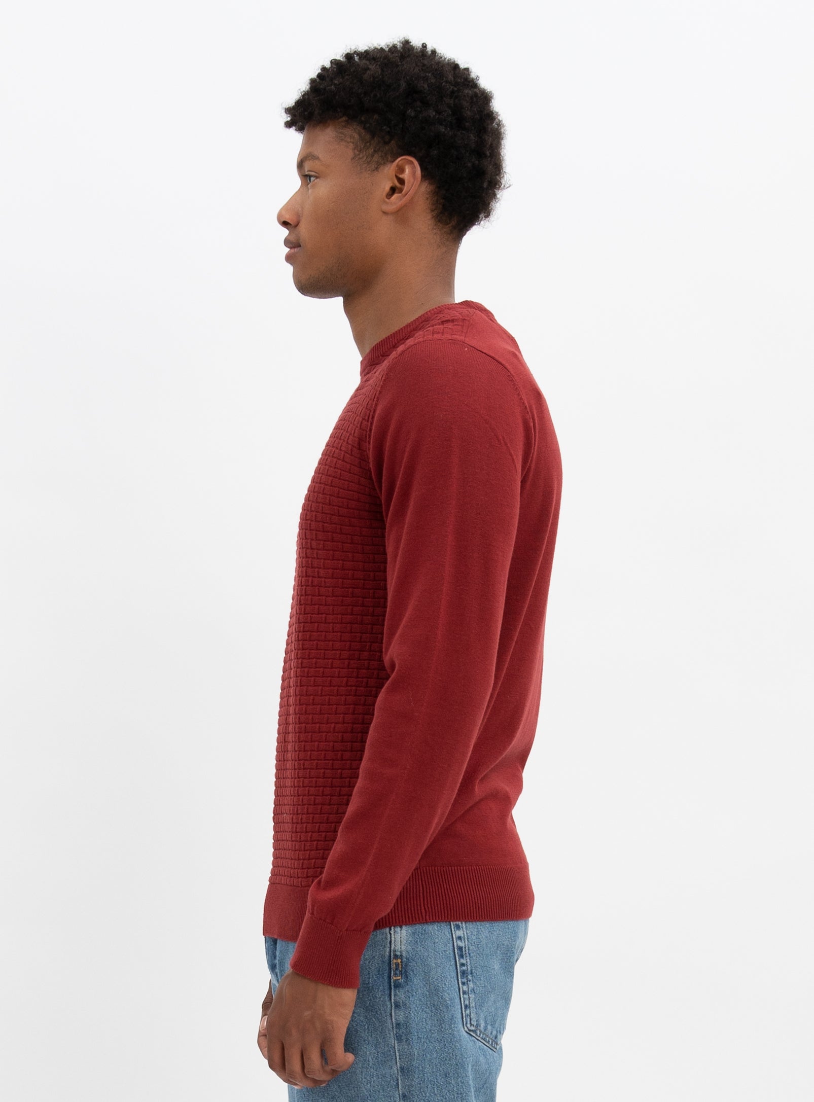 SWEN  | Cotton crewneck fine gauge sweater || SWEN |  Chandail fin en coton à col ras du cou