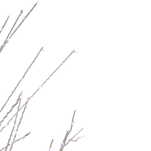 6' LED Lighted White Birch Christmas Twig Tree - Pure White Lights