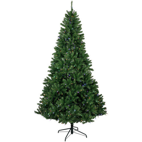 7.5' Pre-Lit Manchester Pine Instant Connect Artificial Christmas Tree, Dual LED Lights