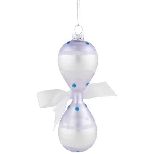 5" Baby Boy's First Christmas 2023 Glass Ornament