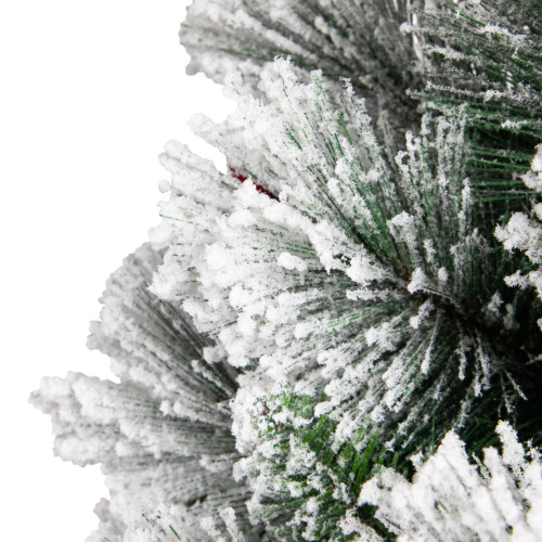 Real Touch?? Flocked Fairfield Fir Full Artificial Christmas Tree - 4.5' -Unlit