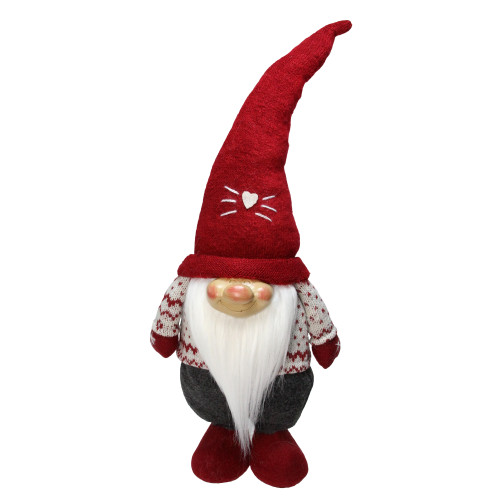 Plush Standing Nordic Christmas Gnome - 11"