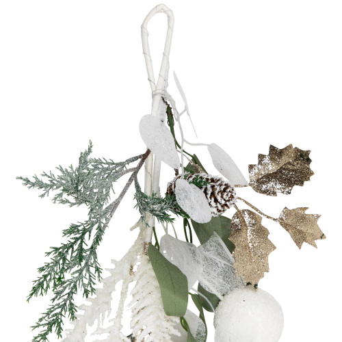 Mixed Winter Foliage Artificial Christmas Garland- 6' x 8" - Unlit