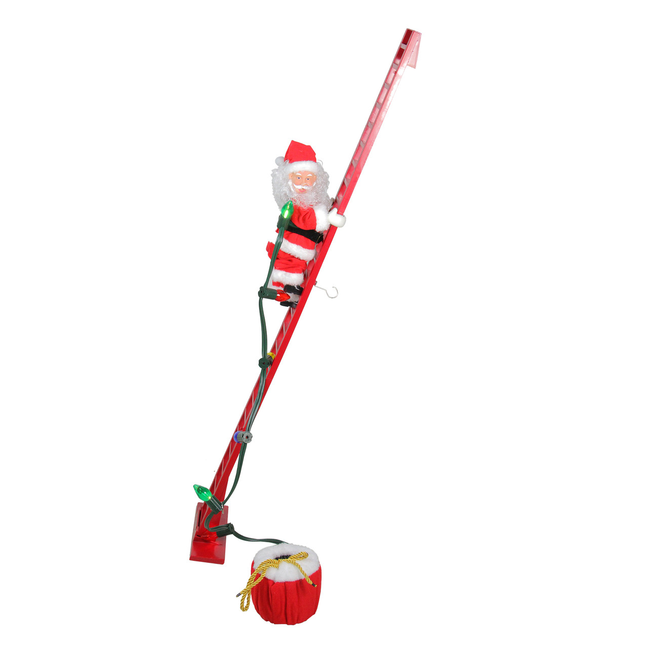 Mr Christmas Animated and Musical Climbing Santa with Light Strand