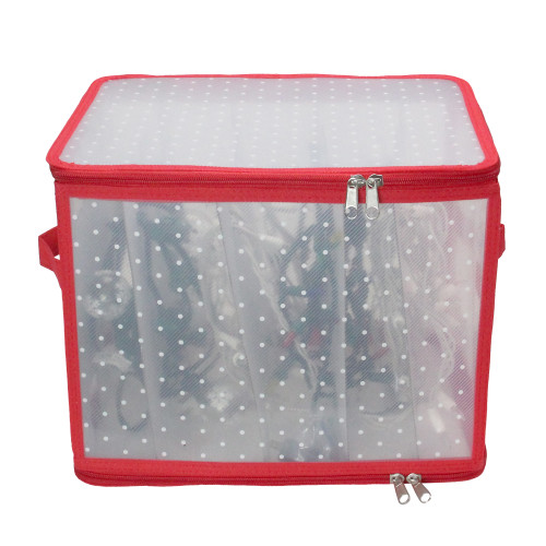 Transparent Zip Up Christmas Light Storage Box - 12.5"