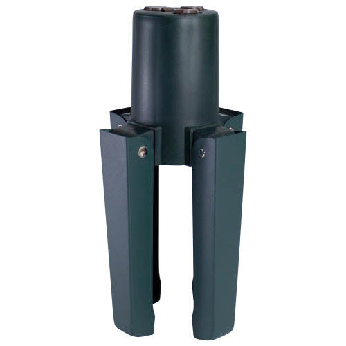 Green Adjustable Artificial Christmas Tree Stand - For Trees up to 7.75ft Tall