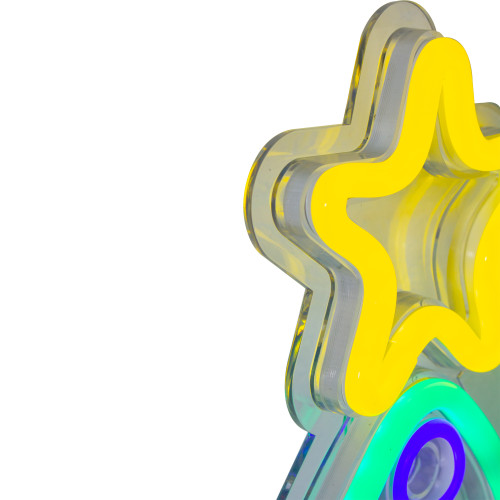 15" LED Lighted Neon Christmas Tree Wall Sign