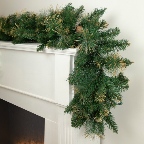 9' x 10" Yorkshire Pine Artificial Christmas Garland - Unlit