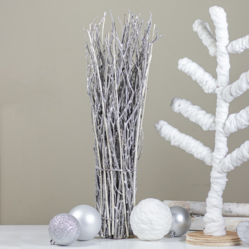 Natural Twig Bundle Christmas Decoration - 15"