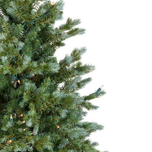 4' Potted Blue Spruce Artificial Christmas Tree, Clear Lights