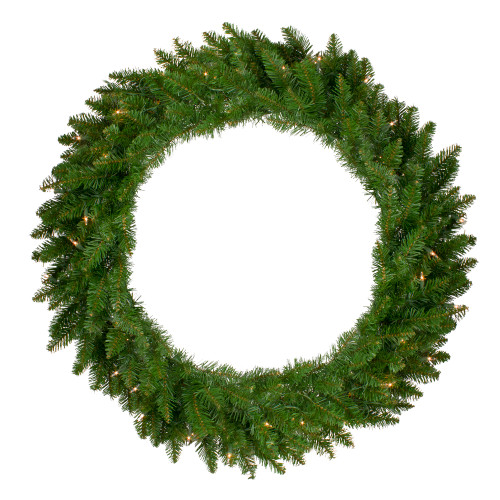 Pre-Lit Eastern Pine Artificial Christmas Wreath - 36" - Clear Lights