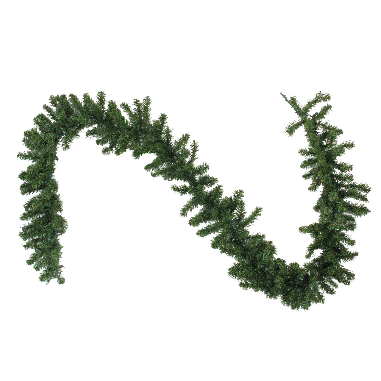 Pre-Lit Battery Operated Canadian Pine Artificial Christmas Garland - 9' x 10" - Clear Lights
