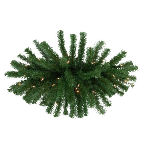 Pre-Lit Dorchester Pine Artificial Christmas Swag - 28" - Clear Lights