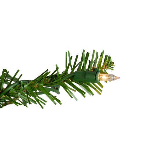 4' Pre-Lit Full Northern Pine Artificial Christmas Tree, Clear Lights