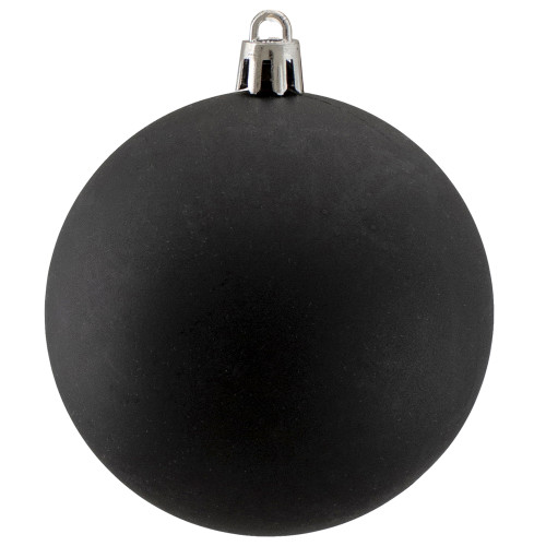 32ct Black Shatterproof Matte Christmas Ball Ornaments 3.25" (80mm)