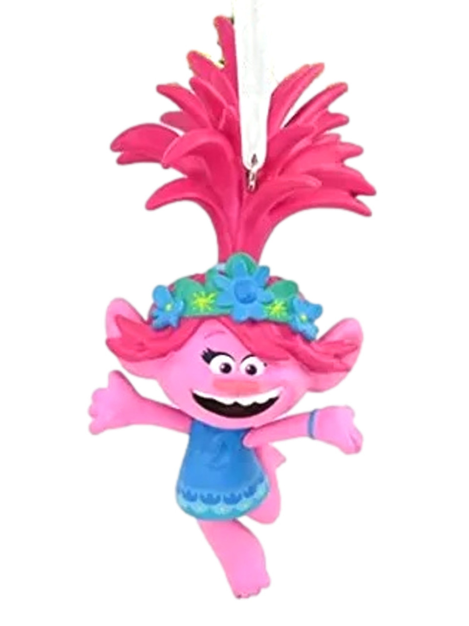 Hallmark Trolls World Tour Blue Dress Poppy Holiday Christmas Tree Ornament
