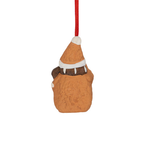 2.75" Gingerbread Snowman with Star Christmas Ornament