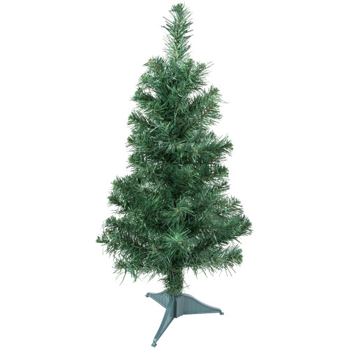 18" Traditional Green Pine Artificial Christmas Tree, Unlit