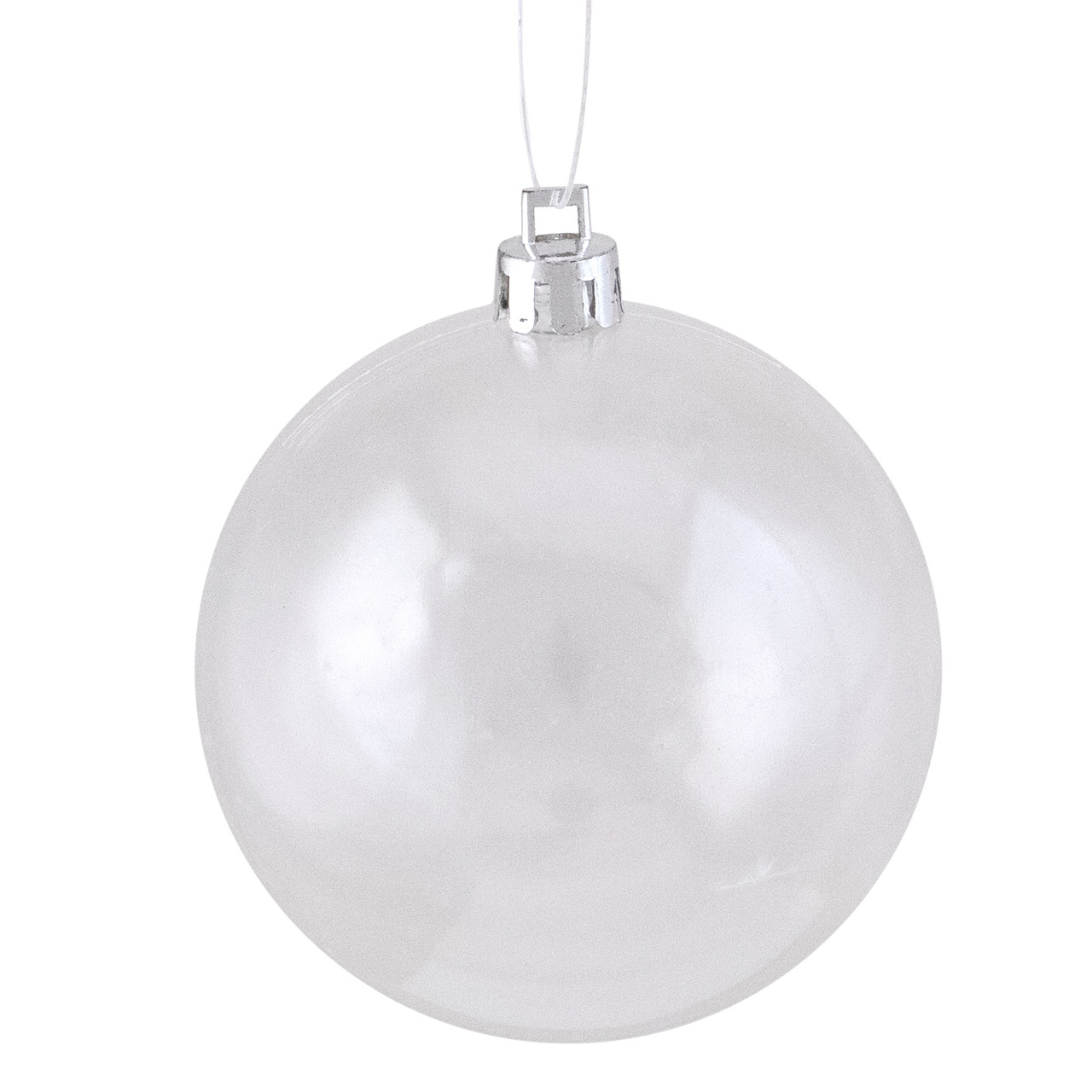 2.75" Shiny Clear Shatterproof Christmas Ball Ornament (70mm)