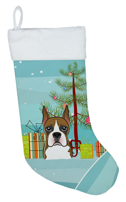 Christmas Tree and Boxer Christmas Stocking BB1595CS