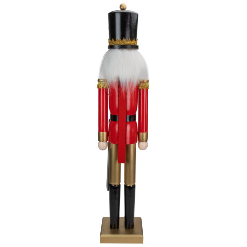 36" Red and Gold Christmas Soldier Nutcracker with Sword