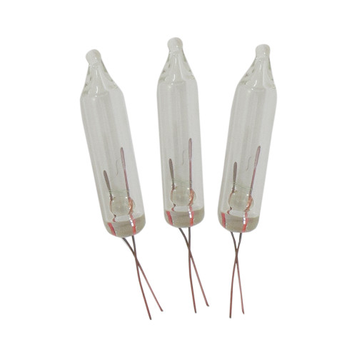 Pack of 5 Clear Christmas Replacement Bulbs, 3.5 Volts