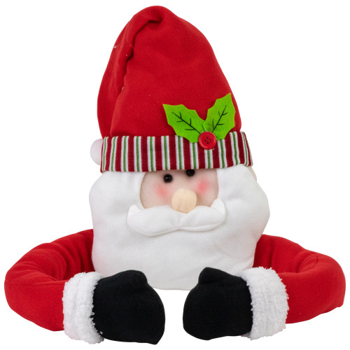 27" Plush Santa Claus Christmas Tree Topper, Unlit