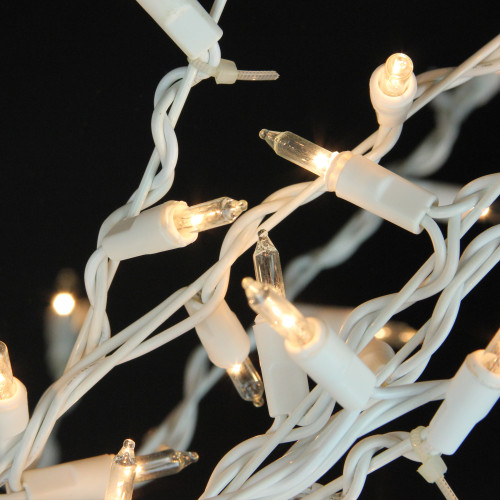 Pre-Lit Cascade Twig Tree Outdoor Christmas Decoration - 4' - Clear Lights