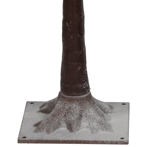 LED Lighted Frosted Christmas Twig Tree - 4' - Brown - Multi-Color lights