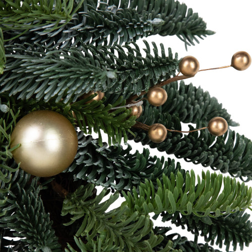 Real Touch? Pre-Decorated Pine with Pine Cones Artificial Christmas Wreath  - 22" - Unlit