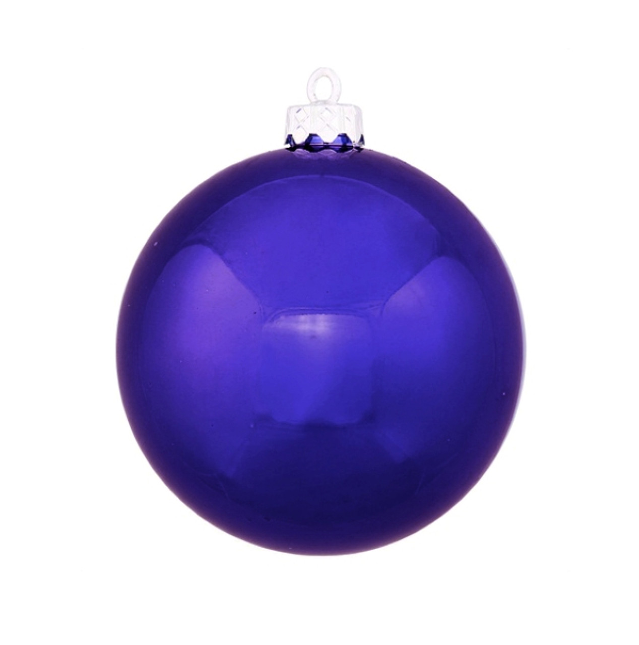 8" Shiny Indigo Blue Shatterproof Christmas Ball Ornament (200mm)