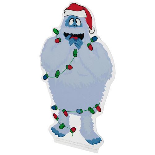 Bumble Wrapped in Lights Double Sided Christmas Window Cling Decoration