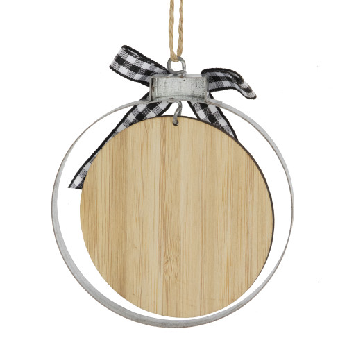 4" Wood "Merry Christmas Fresh Cut Trees" Ornament