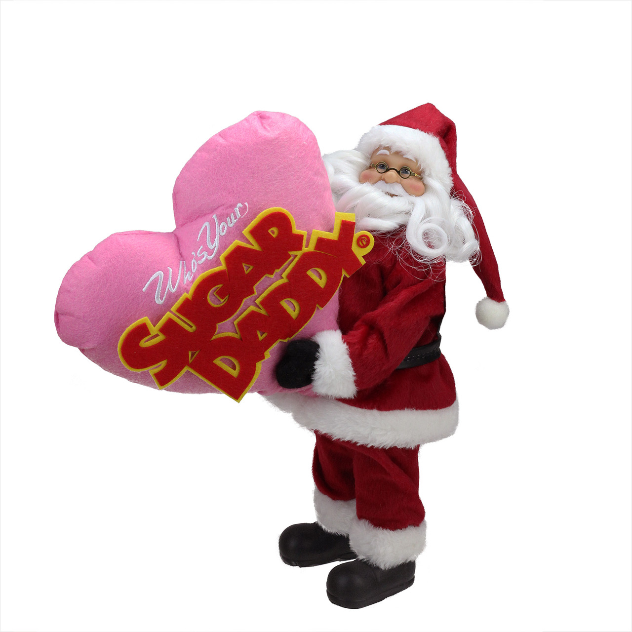 Santa Claus "Who's Your Sugar Daddy" Christmas Figure - 12"