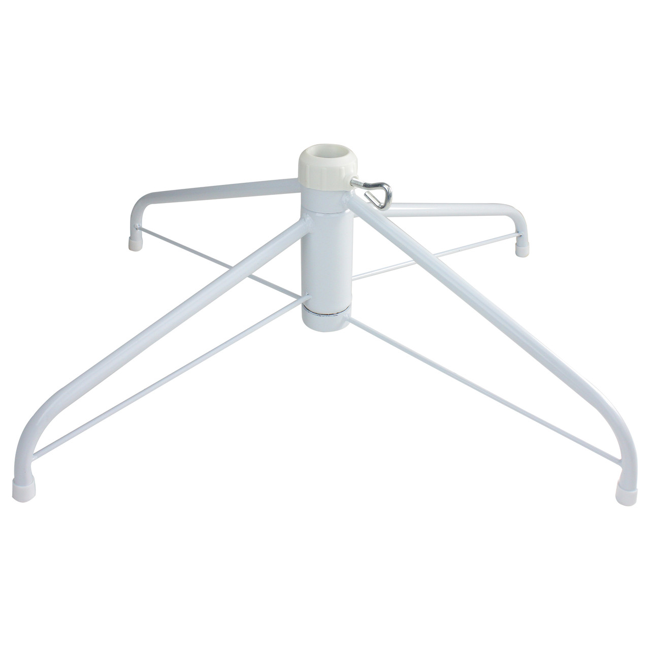 White Metal Christmas Tree Stand for 6.5'-7.5' Artificial Trees