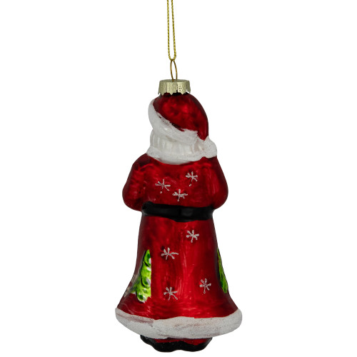 5.5" Classic Saint Nicholas Hanging Glass Christmas Ornament