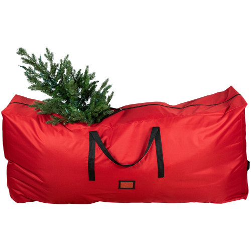 65" Red and Black Artificial Christmas Tree Storage Bag