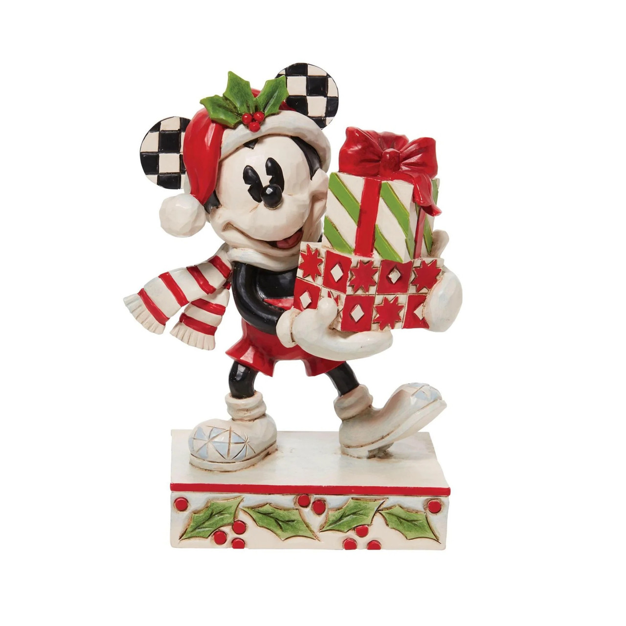 Dept 56 Mickey with Stacked Presents Christmas Figure