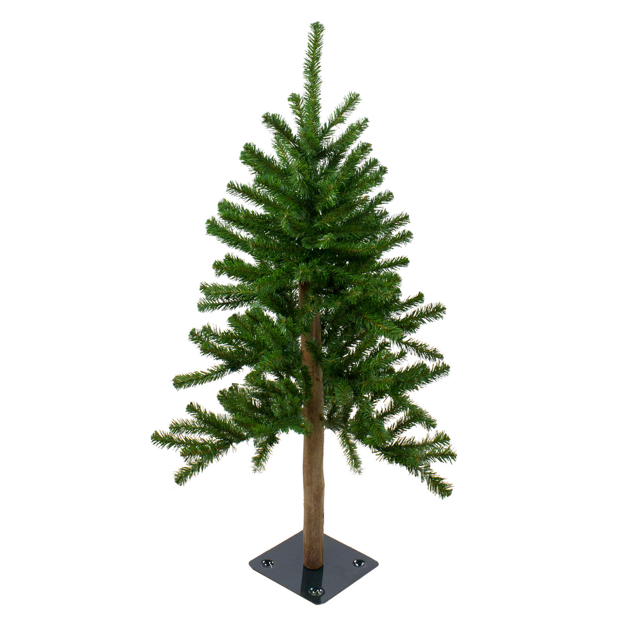 3' Pre-Lit Alpine Artificial Christmas Tree - Clear Lights