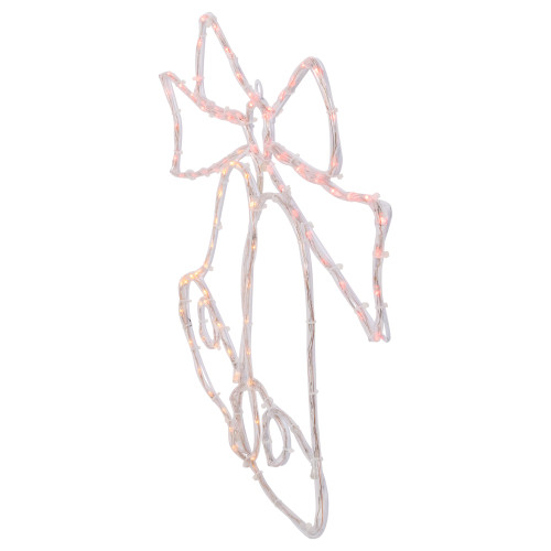 23" LED Lighted Bow 4 Function Christmas Window Silhouette