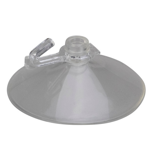 Club Pack of 20 Mini Clear Hanging Christmas Suction Cup Hooks 1"