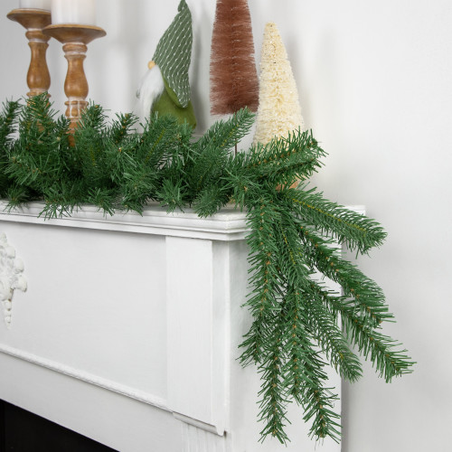 9' x 10" Green Sierra Noble Fir Artificial Christmas Garland, Unlit